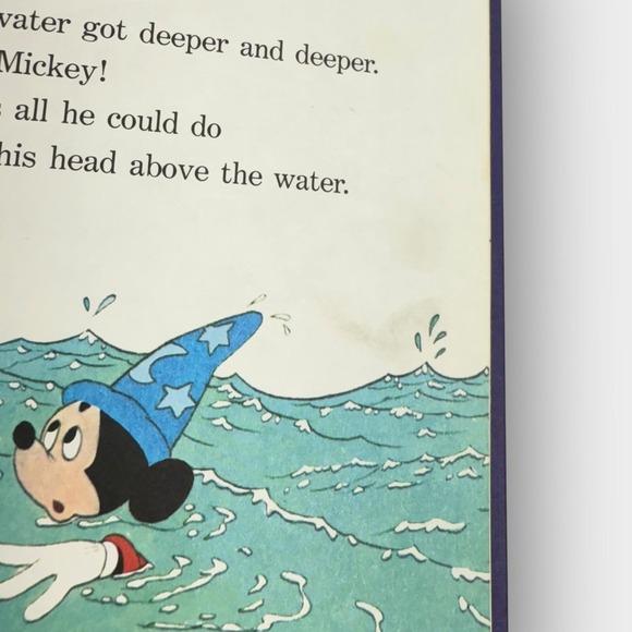 Disney Wonderful World Reading The Sorcerer's Apprentice 1973 Hardcover - Picture 8 of 8